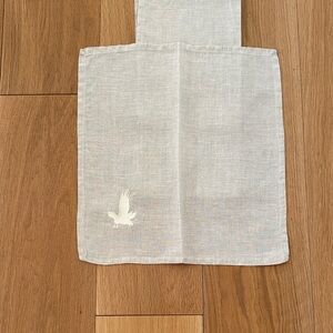 Six Embroidered Linen Napkins. Excellent Condition